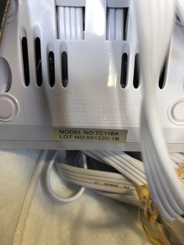 Photo 1 of Biddeford Heated Mattress Pad Queen White