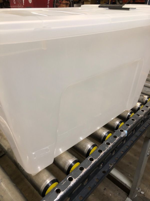 Photo 1 of 
IRIS USA 40 Qt. Plastic Storage Bin Container with Durable Lid and Secure Latching Buckles,
