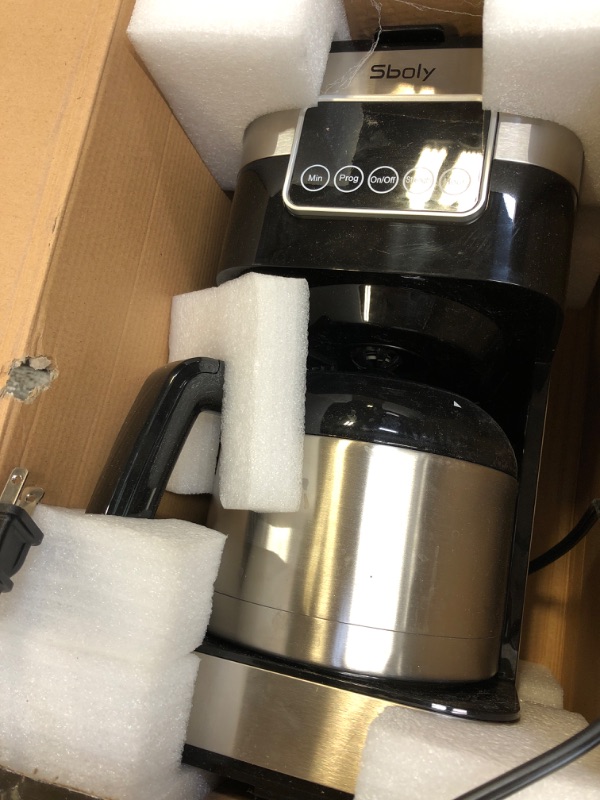 Photo 1 of 8-Cup Coffee Maker: Drip Coffee Maker with Programmable Timer, Brew Strength Control, Coffee Pot, Permanent Filter, Smart Anti-Drip System, Automatic Stainless Steel Coffee Machine,
