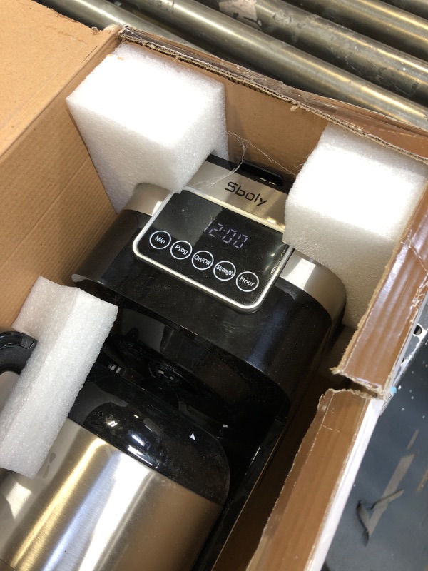 Photo 1 of 8-Cup Coffee Maker: Drip Coffee Maker with Programmable Timer, Brew Strength Control, Coffee Pot, Permanent Filter, Smart Anti-Drip System, Automatic Stainless Steel Coffee Machine,

