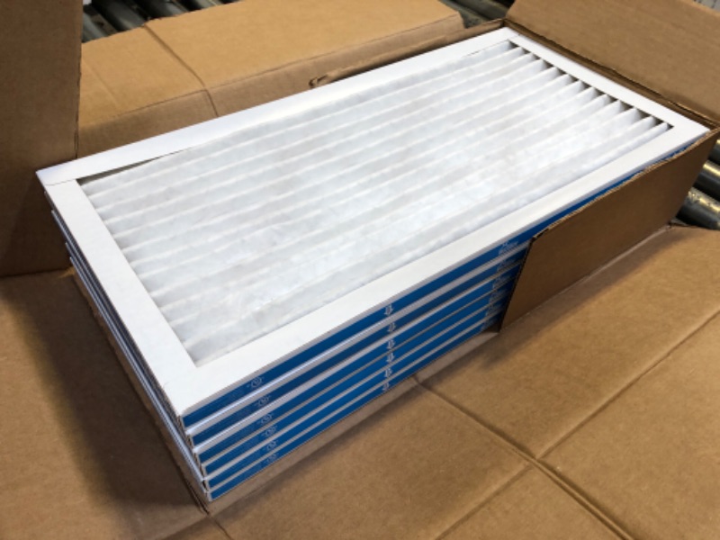 Photo 2 of Aerostar 12x24x1 MERV 11 Pleated Air Filter, AC Furnace Air Filter, 6 Pack (Actual Size: 11 3/4" x 23 3/4" x 3/4") 12x24x1 Filter