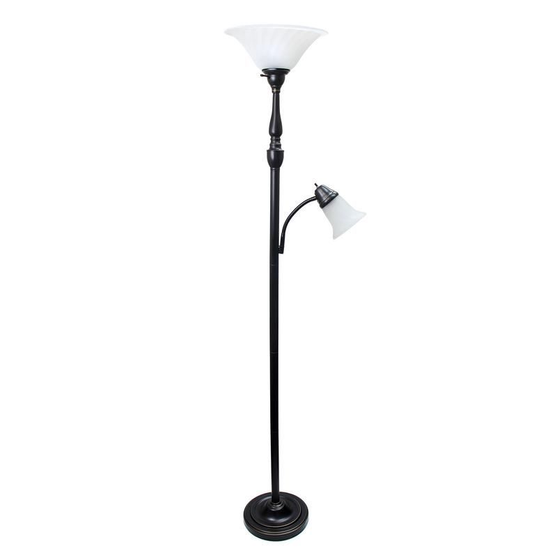 Photo 1 of Generic 2 Light Mother Daughter Floor Lamp, Restoration Bronze
