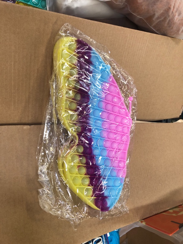 Photo 1 of Jumbo Butterfly Pop for Girls, It is 15.75 Inch 162 Bubbles Extra Large Pop Popping Fidget Toys, Giant Butterfly Toy, Huge Big Jumbo Pop Fidget Toy Stress Reliever, Women Girl Gift Christmas

