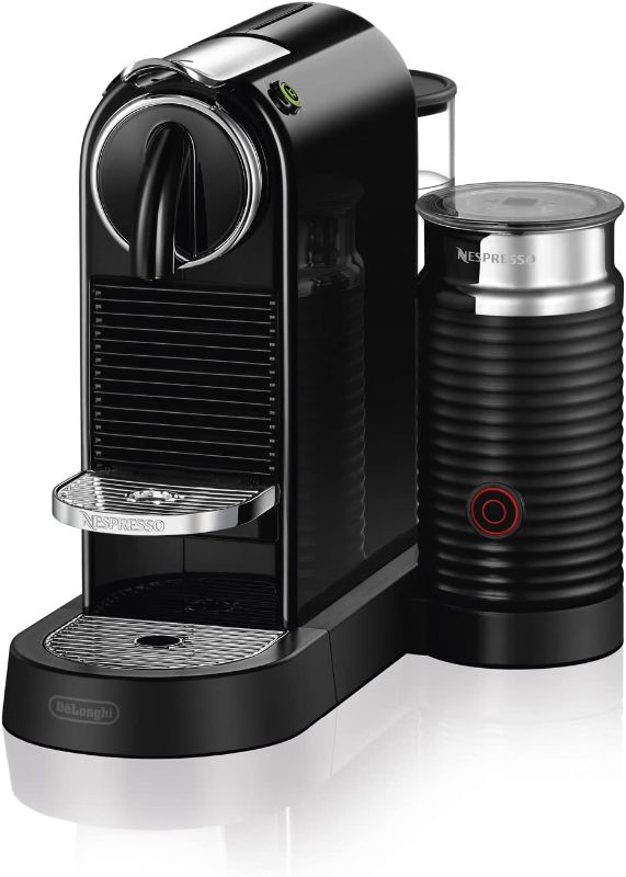 Photo 1 of Nespresso CitiZ Coffee and Espresso Machine by De'Longhi with Milk Frother, Black
