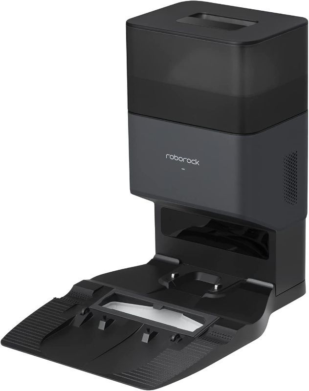Photo 1 of Roborock Auto-Empty Dock Pure, Automatic Dust Collection, Self-Sealing Dust Bag, Holds up to 7-Weeks of Dust, App-Controlled, Dustbin Cover Detection, for Roborock Q5, Q7, Q7 Max Robot Vacuums, Black
