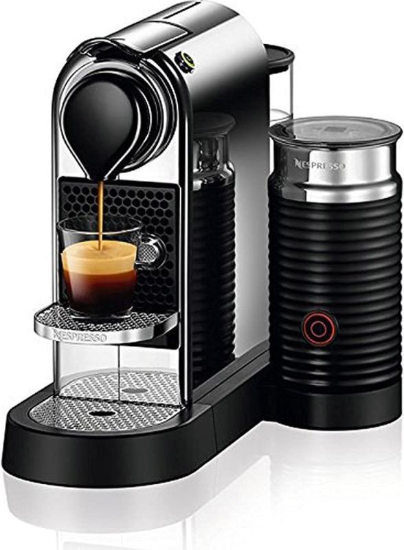 Photo 1 of Nestle Nespresso Nespresso C122-US-CH-NE, Chrome Citiz & Milk Espresso Machine, 2.6
