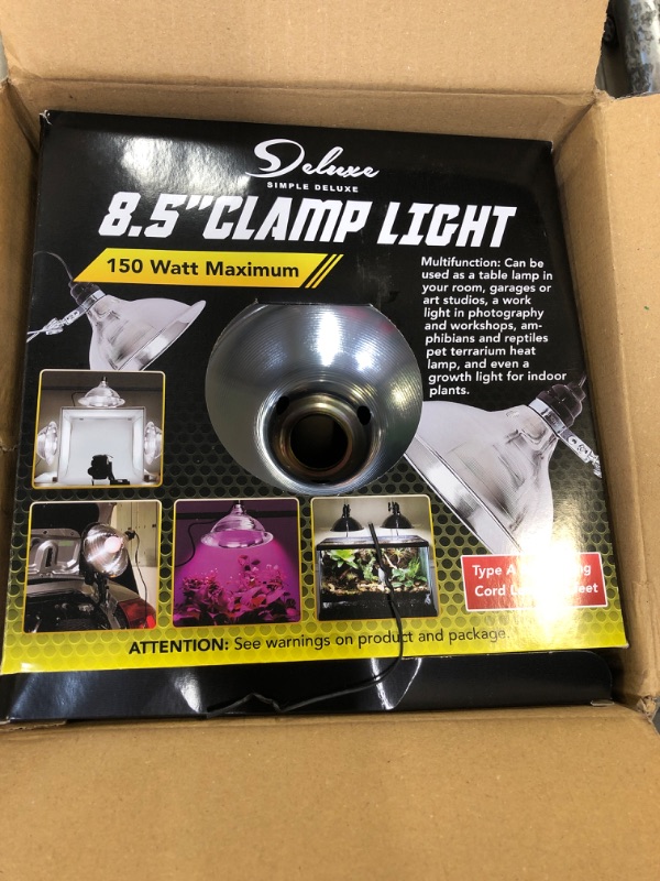 Photo 1 of Generic 8.5" clamp light