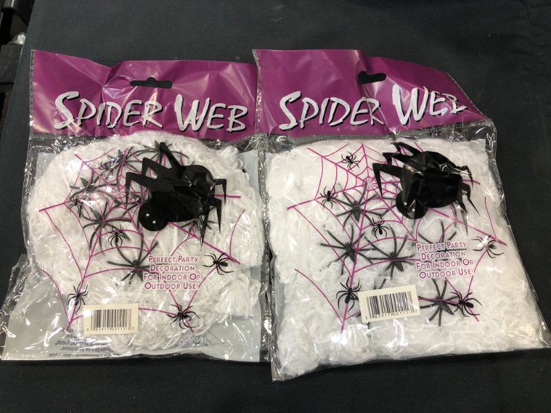 Photo 3 of  Spider Web, 200 Square Ft, Halloween Decorations, Spider Webs 2 bags 