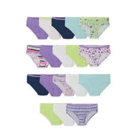 Photo 1 of Fruit of the Loom Girls Underwear EverSoft Cotton Hipsters 14+4 Bonus Pack SIZE 10