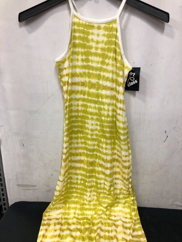 Photo 1 of Girls' High Neck Midi Dress - art class Yellow Tie-Dye XL (14/16)
