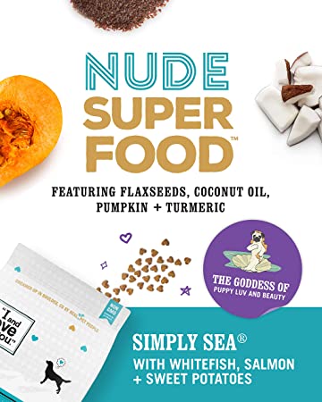 Photo 1 of "I and love and you" Nude Superfood Dry Dog Food - Grain Free Kibble, Prebiotics & Probiotics & Digestive Enzymes for Large and Small Dogs (Variety of Flavors)