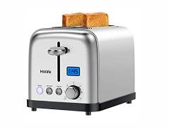 Photo 1 of 2 Slice Toaster, ExtraWide LCD Digital Display with 6 Bread Shade Settings, Bagel, Defrost, Reheat, and Cancel Button,  FACTORY SEALED 