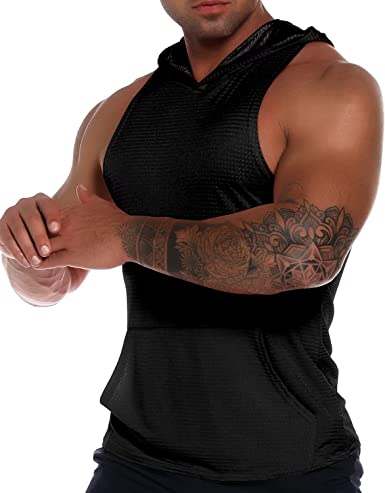 Photo 1 of We1Fit Men's Workout Hooded Tank Tops Sleeveless Gym Hoodies Bodybuilding Fitness Muscle Cut Off Shirts
SIZE 8/XL