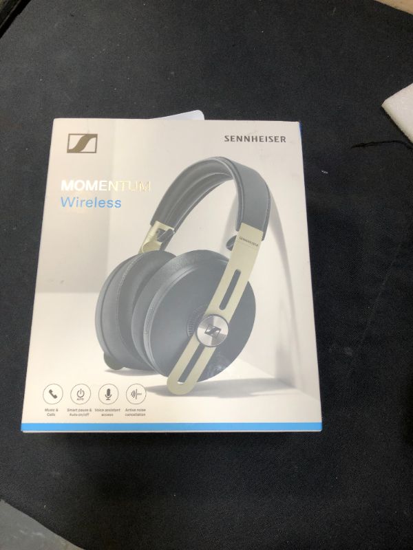 Photo 1 of SENNHEISER Momentum 3 Wireless Noise Cancelling Headphones with Alexa, Auto On/Off, Smart Pause Functionality and Smart Control App, Black