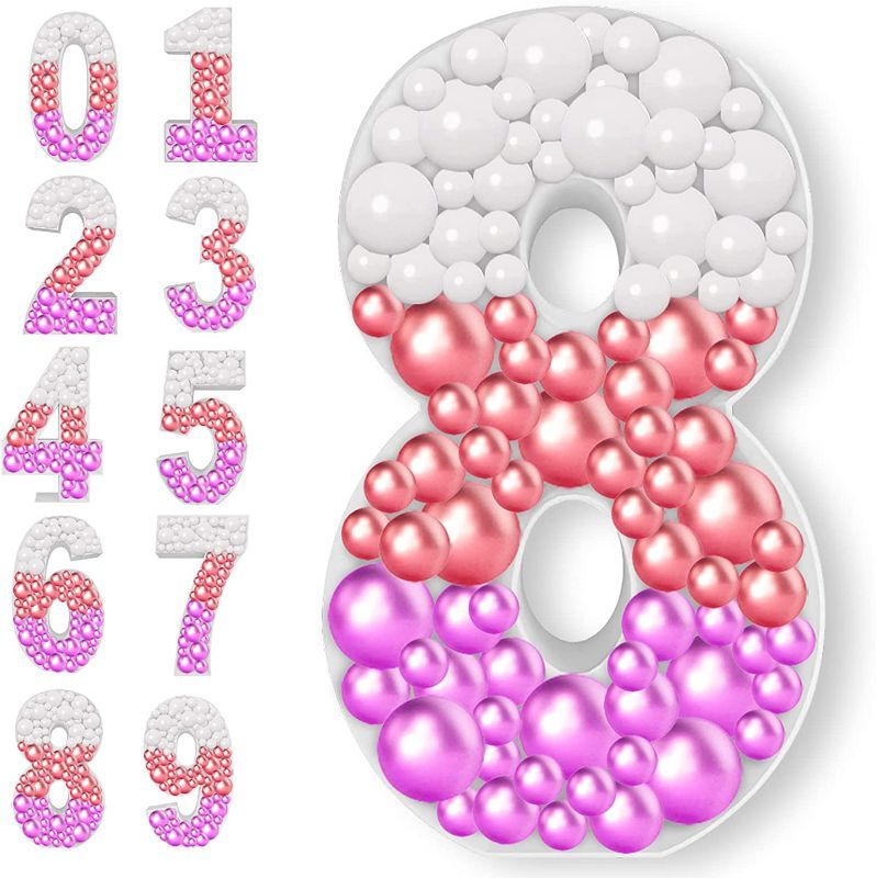 Photo 1 of 3.28FT Mosaic Numbers for Balloons - Marquee Numbers Pre- Light Up Numbers Pre, Number 8 Light Up Marquee Pre-Cut Kit Cut-Out Foam Board Backdrop Birthday Baby Party Anniversary
Brand: Generic