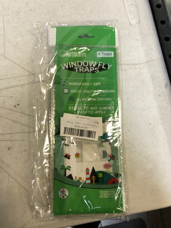 Photo 1 of arsum Window Fly Traps Indoors, Fly Paper Sticky Strips, Non-Toxic Clear Fly Catcher, Fly Killer for Home Window Decal 24 Traps
FACTORY SEALED