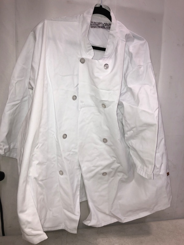 Photo 1 of CHEF DESIGN CHEF WORK SHIRT , WHITE SIZE XXL 