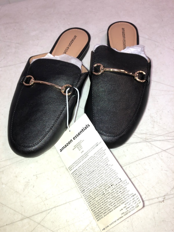 Photo 1 of AMAZON ESSENTIALS WOMEN'S BUCKLE MULE IN BLACK , SIZE 6.5 