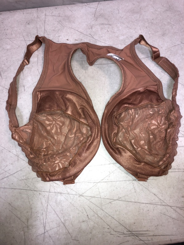 Photo 1 of GLAMORISE WIRED LACY BRA NO PADDING , NUDE COLOR , SIZE XL / 38G