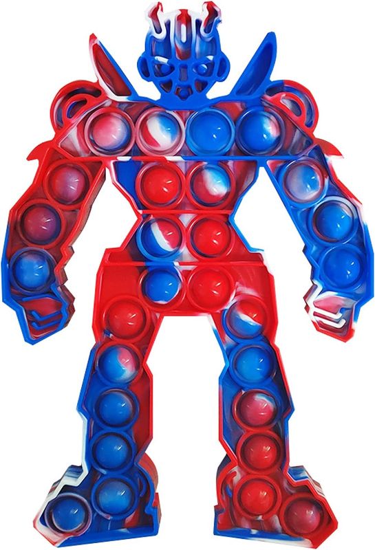 Photo 1 of Pop Fidget Toys, Poppet Its Push Pop Bubble Fidget Popping Sensory Toy,Fidget Poppers It- Fidget Popper Stress Relief for Kids and Adults (Red Blue White)
