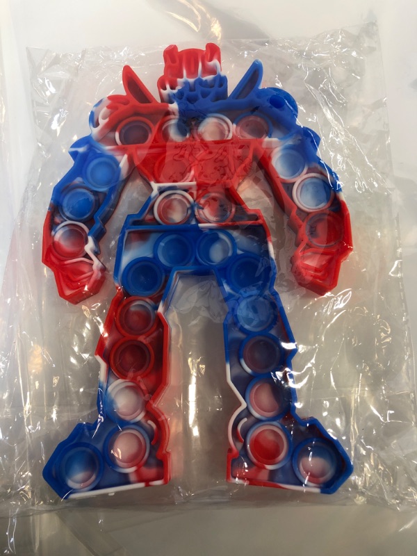 Photo 1 of Pop Fidget Toys, Poppet Its Push Pop Bubble Fidget Popping Sensory Toy,Fidget Poppers It- Fidget Popper Stress Relief for Kids and Adults (Red Blue White)
