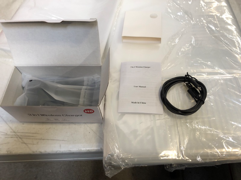 Photo 1 of Apple Watch and Airpods Charging Dock, 3 in 1 Wireless Charger AirPod and Apple Watch Charging Station, Charger Stand for Apple Pencil 1, AirPods Pro 3 2, Apple Watch Series 7/6/SE/5/4/3/2/1, 38-45mm

