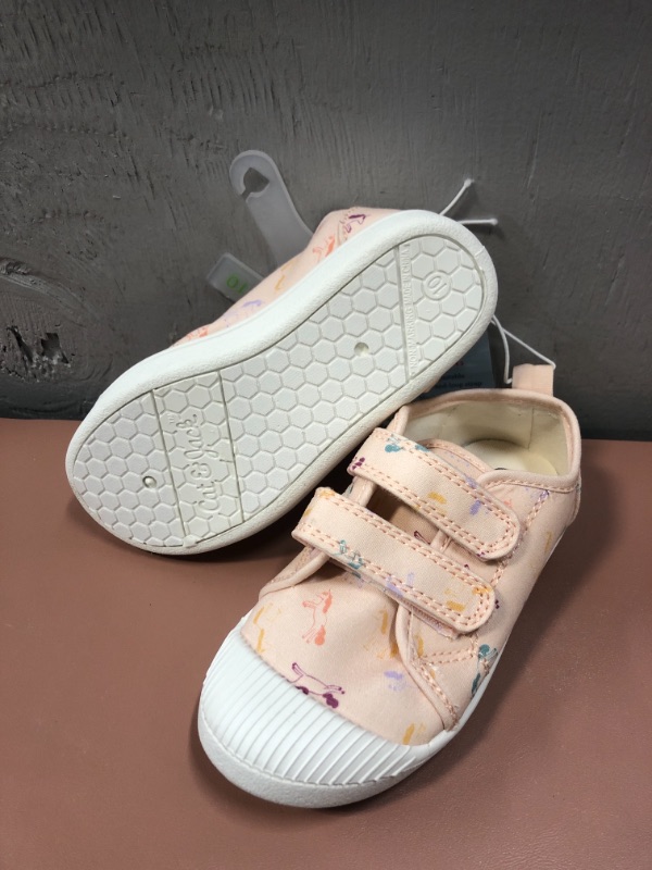 Photo 2 of Baby Shoes Girls Size 10 Pink Unicorn Children Kids Footwear Rubber toe Adjust