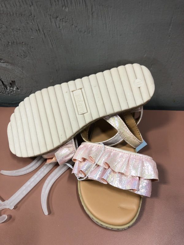 Photo 1 of Cat & Jack Youth Girls Selma Slip-On Sandals, Color Pink - Size 11 New