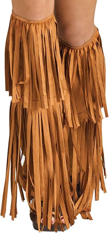 Photo 1 of Fun World Women's Hippie Fringe Boot Covers, Multi, Standard
