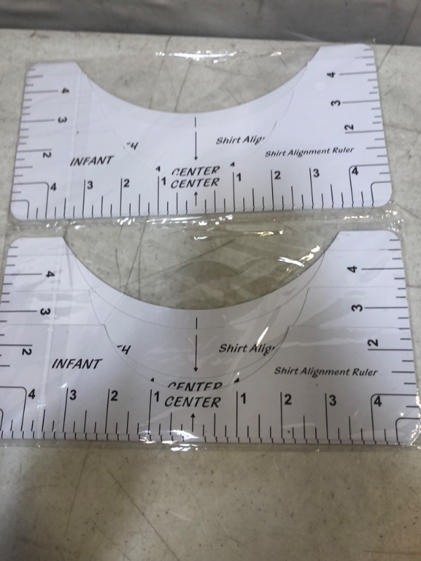 Photo 2 of 4Pcs T-Shirt Alignment Ruler, PVC Tshirt Ruler Guide, Tshirt Craft Ruler with Guide Tool, Shirt Ruler for Vinyl Alignment, Htv, Heat Transfer Vinyl
2PACK