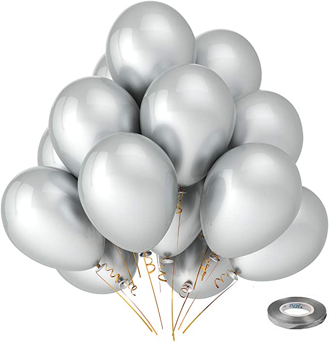 Photo 1 of 12 Inch Round Helium Balloons for Birthday Wedding Graduation Baby Shower Party Decorations