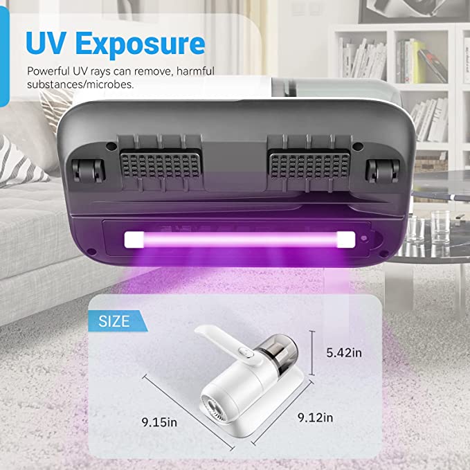 Photo 2 of Cordless Mattress Vacuum Cleaner with 12KPa Bed Vacuum Powerful Suction Handheld Vacuum Cleaner Effectively Cleans Sofa Pillow Sheet.