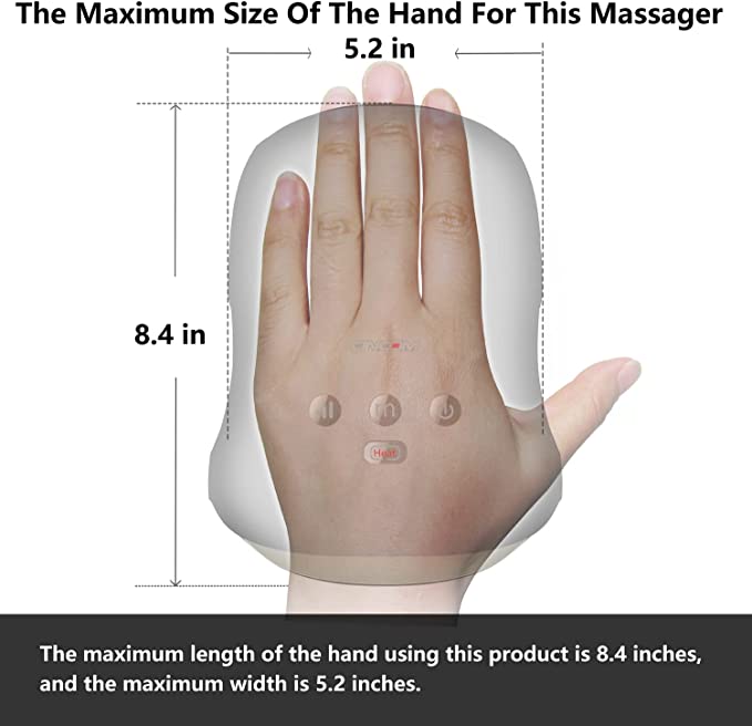 Photo 2 of CINCOM Hand Massager - Cordless Hand Massager with Heat and Compression for Arthritis and Carpal Tunnel - Gifts for Women(B-BK)