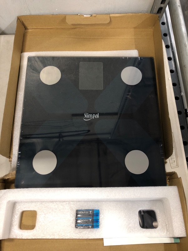Photo 1 of Slimpal Scale for Body Weight, Body Fat Scale Large Display, Digital Weight Scale, Bluetooth Bathroom Scale with High Accuracy,13 Data Sync with APP, 400 lb (11 x 11 inches)