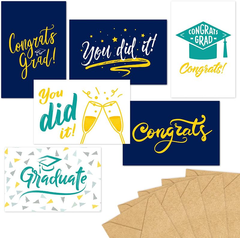 Photo 1 of Paper Master 36 Pack Graduation Cards 2022 Elegant Congrats Cards Graduation Greeting Cards