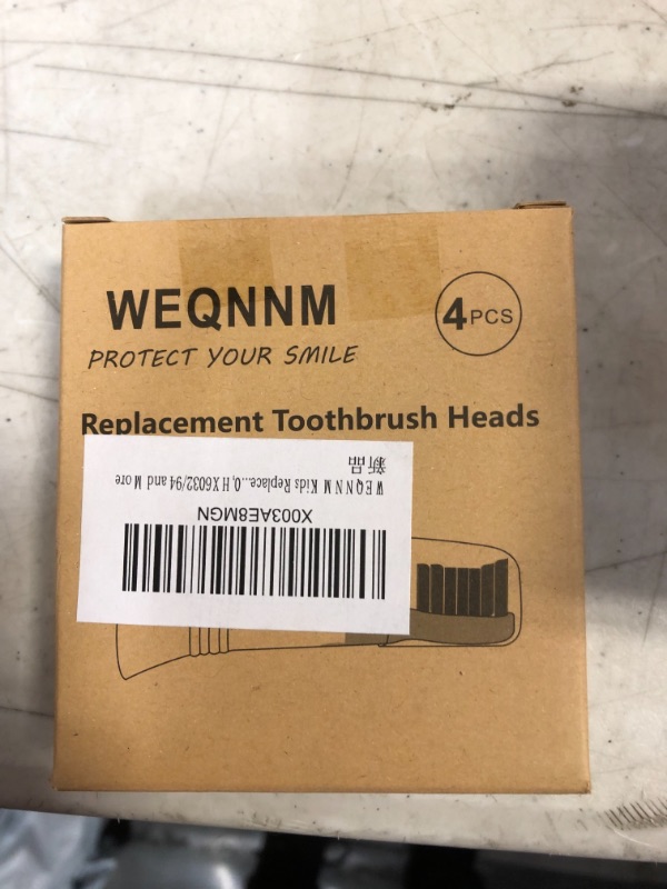 Photo 2 of WEQNNM Replacement Toothbrush Heads Compatible with Philips Sonicare:4 Pack Professional Electric Brush Heads for Sonicare 4100 6100 C2 C3 G2 G3 W&More
FACTORY SEALED
