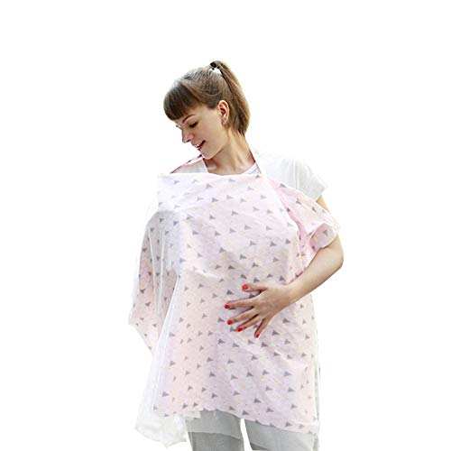 Photo 1 of  Nursing Cover,Baby Non-Woven Soft Nursing Cotton,Cotton Nursing Apron,Baby Nursing Cover and Nursing Poncho,Multi-Functional Cover,360°Complete Private Breastfeeding?28X39 Inches,Geometric