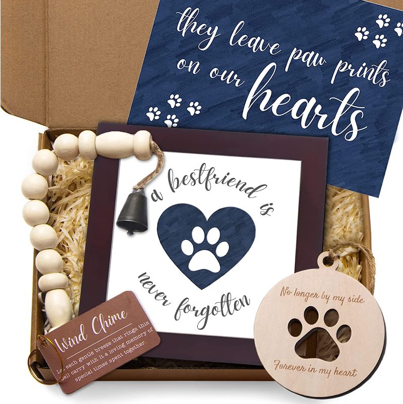 Photo 1 of  SEALED KEDRIAN Pet Memorial Gift Box, Dog Memorial Gifts, Pet Memorial Gifts, Pet Loss Gifts Dog, Loss Of Pet Sympathy Gift, Pet Sympathy Gifts, Cat Memorial Gifts, Loss Of Dog Gifts, Dog Remembrance Gift
