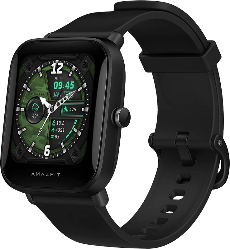 Photo 1 of FACTORY SEALED Amazfit Bip U Pro Smart Watch with Alexa Built-In for Men Women, GPS Fitness Tracker with 60+ Sport Modes, Blood Oxygen Heart Rate Sleep Monitor, 5 ATM Water Resistant, for iPhone Android(Black)
