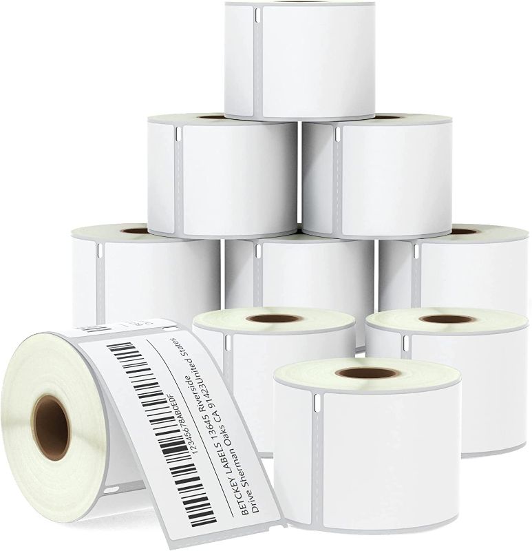 Photo 1 of BETCKEY - Compatible DYMO 30256 (2-5/16" x 4") Replacement Shipping Labels - Compatible with Rollo, DYMO Labelwriter 450, 4XL & Zebra Desktop Printers[10 Rolls/3000 Labels]
