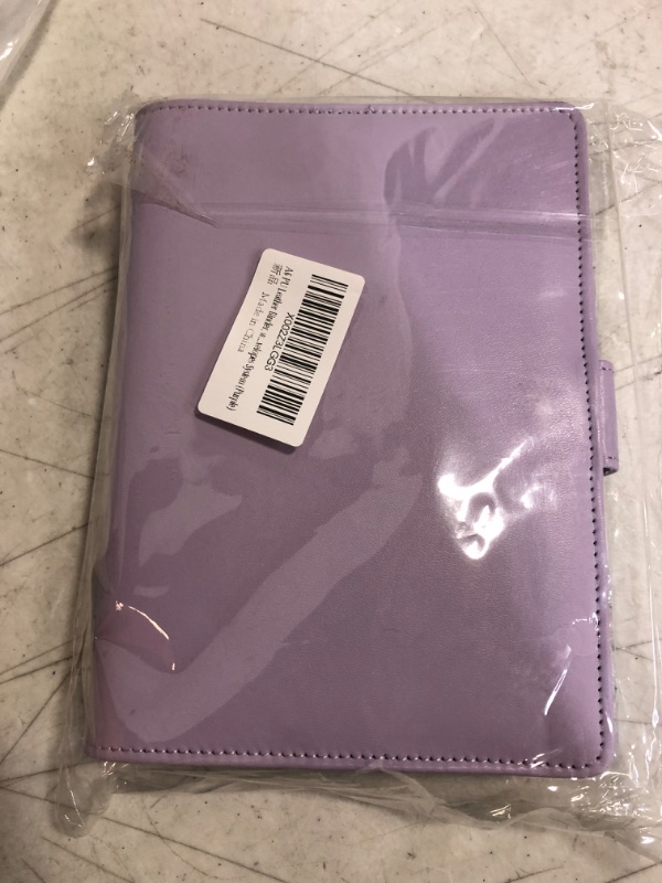 Photo 3 of TDD A6 PU Leather Binder, with 8 Binder Bags, 12 Expense Budget Sheets, 2 26-Letter Category Labels, Self-Adhesive Writable 1 Ruler, Binders Money-Saving Cash Envelopes System (Purple)
