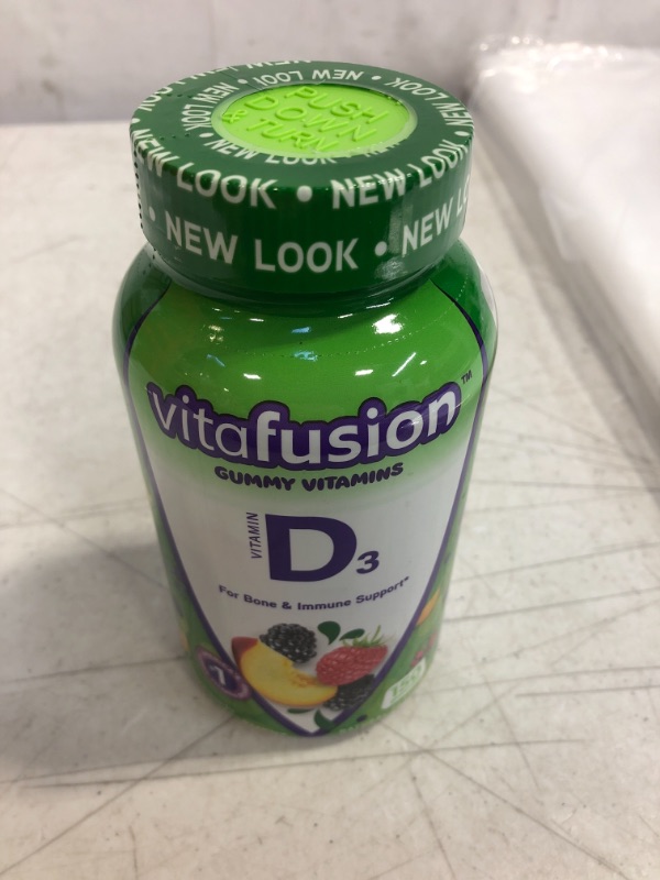 Photo 1 of Vitafusion Vitamin D3 Gummies - Peach, Blackberry & Strawberry - 150ct EXPIRES 12/2023