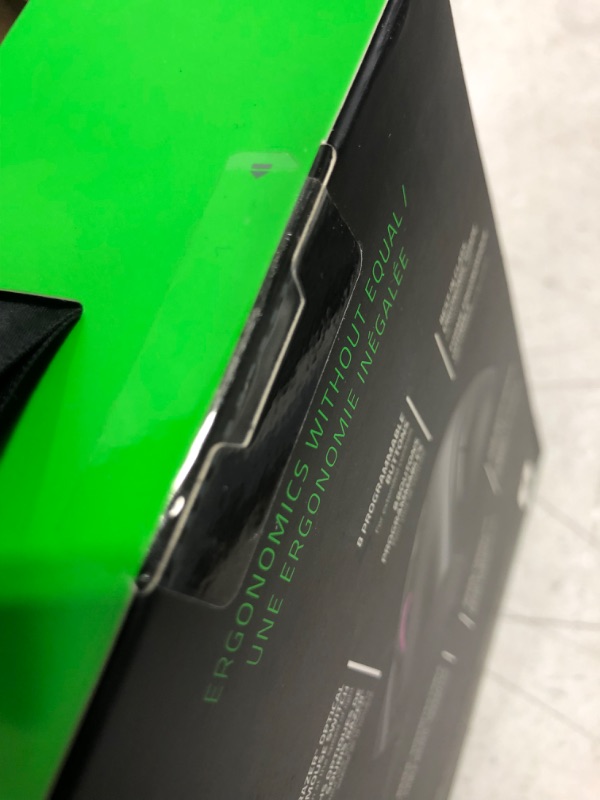 Photo 3 of FACTORY SEALED Razer DeathAdder V2 Gaming Mouse: 20K DPI Optical Sensor - Fastest Gaming Mouse Switch - Chroma RGB Lighting - 8 Programmable Buttons - Rubberized Side Grips - Classic Black
