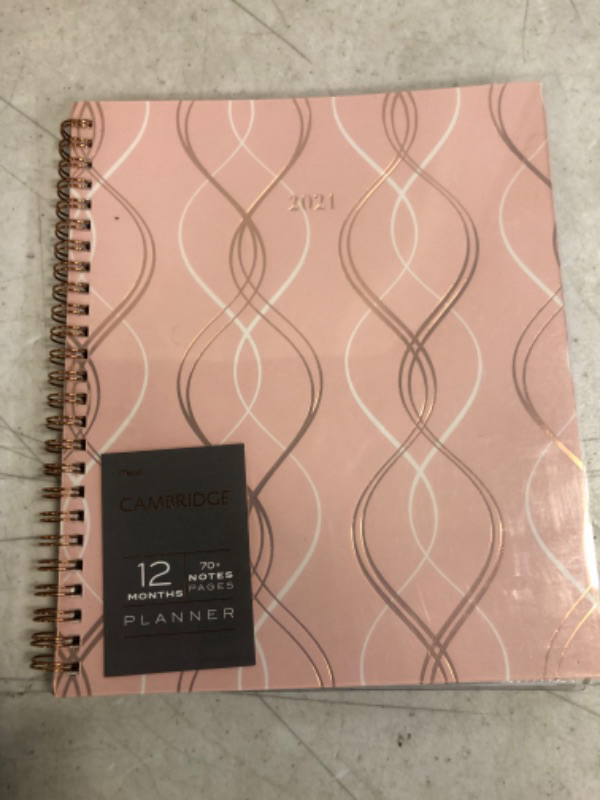 Photo 2 of 2021 Weekly & Monthly Planner by Cambridge, 5-1/2" x 8-1/2", Small, Havana (1457-200-21)
