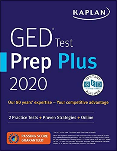 Photo 1 of GED Test Prep Plus 2020: 2 Practice Tests + Proven Strategies + Online (Kaplan Test Prep) Revised, Revised Edition
