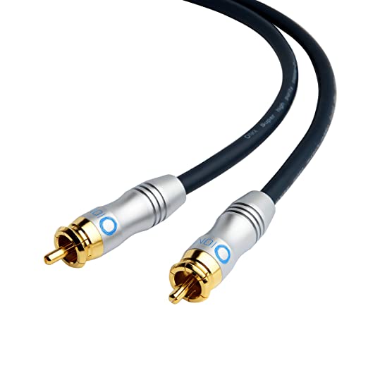 Photo 1 of PRO Series Subwoofer Cable - Dual Shielded with Gold Plated RCA to RCA Connectors (6 Feet)
