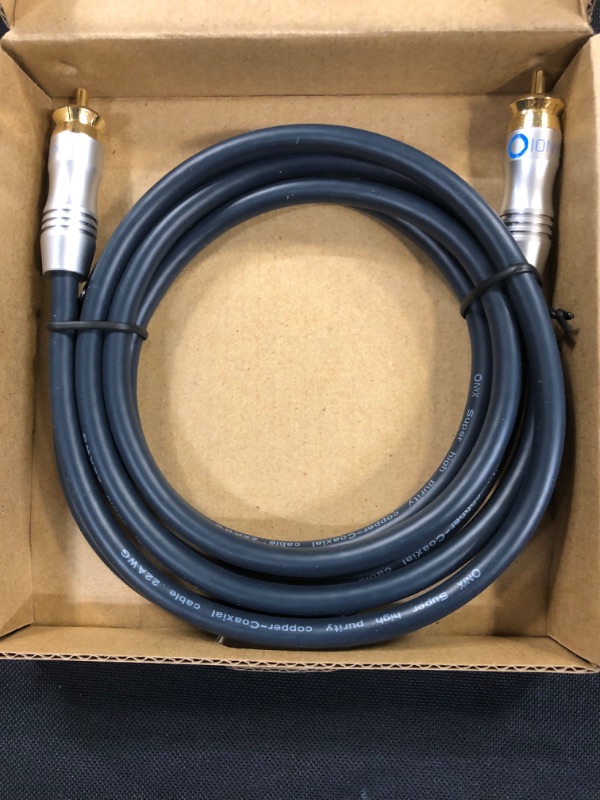 Photo 2 of PRO Series Subwoofer Cable - Dual Shielded with Gold Plated RCA to RCA Connectors (6 Feet)
