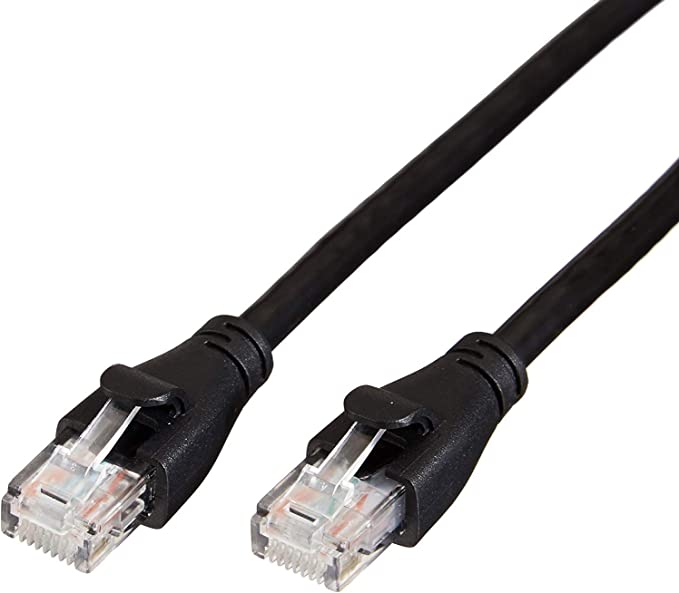 Photo 1 of Amazon Basics RJ45 Cat-6 Ethernet Patch Internet Cable - 5 Foot (1.5 Meters) set of 2
