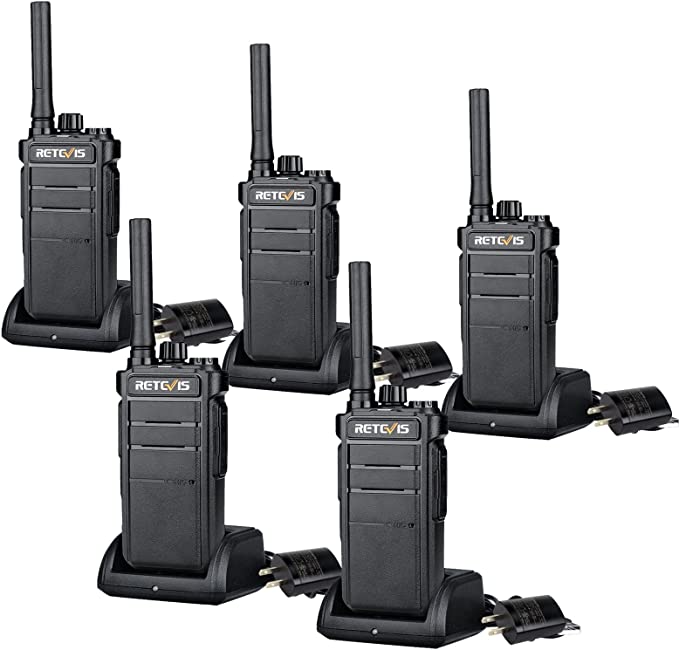 Photo 1 of Retevis RB26 Work Walkie Talkies Adults,GMRS Commercial 2 Way Radios, Two Way Radios Long Range, 2000mAh, Durable, for Contractor Manufacturing,Warehousing(5 Pack)
