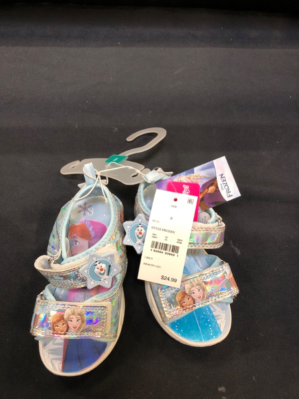 Photo 2 of  Toddler Girls' Disney Frozen Adventure Ankle Strap Sandals - Blue 8